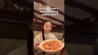 everything I ate at olive garden’s never-ending pasta  #food