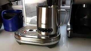 Breville Temp Control milk jug in action