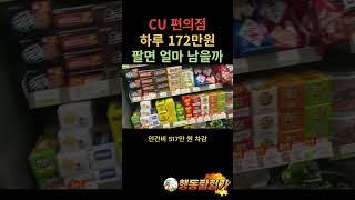 CU편의점 하루 172만원 팔면 얼마 남을까