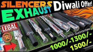 Silencers For RoyalEnfield | Diwali Offer !! 1000/- 1300/- 1500/- Branded With Guarantee #silencer