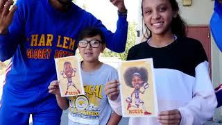 Lunch Bag Drawings Come to Life | Harlem Globetrotters