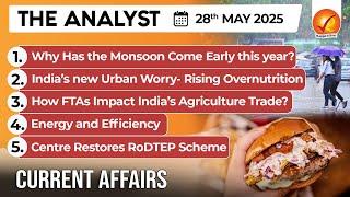Daily Newspaper Analysis 28th May 2025  | The Hindu Analysis | Indian Express Analysis | The Analyst