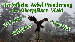 Herbstliche Nebel-Wanderung im Oberpfälzer Wald | Zwirenzel | Kathlfelsen | Arberblick