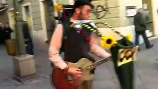 Amazing One-Man-Band Street Performer in Croatia Cigo Man Band