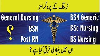 Nursing Programs in Pakistan  : BSN : BSc Nursing : BS Nursing : General Nursing : Post RN