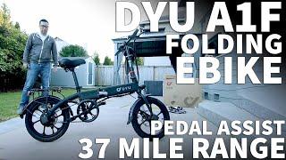 DYU A1F Folding Electric Bike - 16 Inch Compact Folding A1F E-Bike Review and Speed Test