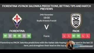 Fiorentina vs PAOK PREDICTION (by 007Soccerpicks.com)