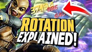 Jabari Panther's Big Damage Rotation EXPLAINED ! Marvel Contest of Champions
