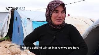 Conditions of Afrin displaced people in Al Shahba camps