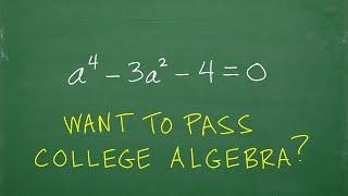 WANT to do Better Than Just Pass College Algebra? Absolutely, better understand this…