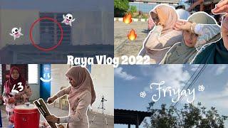 Raya School Vlog 2022  ໒(  ◡  )७. (ada hantu!)