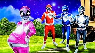 What If Color POWER RANGER in 1 HOUSE? Pink Ranger Pregnant protects All Superheroes ( LIVE ACTION )