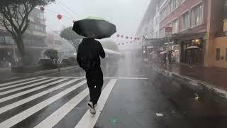 Rain-Soaked Sunday: Navigating the Storm at Session Road, Baguio City #JulianPH