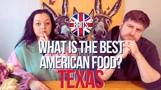 BRITS REACT | Best Food In Texas | FOOD REACTION