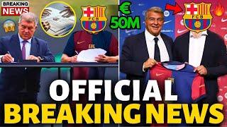 OFFICIAL BARCELONA HAS JUST PARALYZED THE WORLD OF FOOTBALL! IMPRESSIVE! BARCELONA NEWS TODAY!