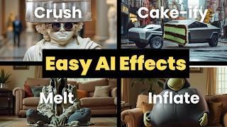 Pika Effects TUTORIAL & Tips on How to Inflate, Cake-ify, Crush, Explode, Melt, Squish using AI