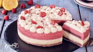 Divine White Chocolate Raspberry Mousse Cake - A Burst of Sweetness in Every Bite!