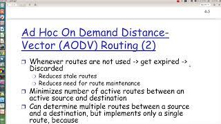 بروتوكول التوجيه Ad-Hoc On Demand Distance Vector Routing Protocol AODV الجزء الاول