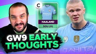 HAALAND TRIPLE CAPTAIN  | EARLY TEAM THOUGHTS | GAMEWEEK 9 | Fantasy Premier League Tips 2024/25