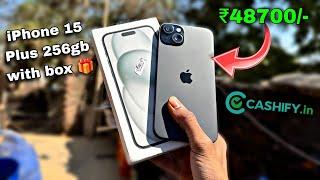 Unboxing iphone 15 Plus ₹48700| Grade C+ | Refurbished iphone | Cashify Supersale | Full Review