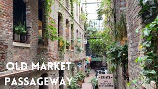 Walking Through the Old Market Passageway in Omaha