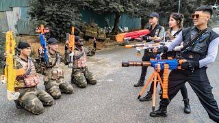 LTT Game Nerf War : Legendary Warriors SEAL X Nerf Guns Fight Boss Mr Close The One Who Purges Crime