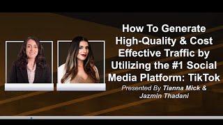 Tianna Mick & Jazmin Thadani: Selling Cars On TikTok - Internet Sales 20 Group 15 Conference