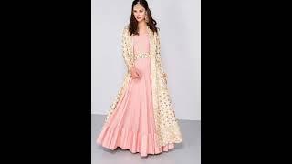 very latest upcoming favourite fashion trend of open gown style/double shirt design.