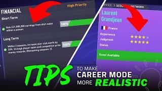 REALISTIC FIFA21 CAREER MODE TIPS