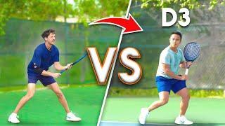 5.5 UTR Plays Former D3 Player (6 UTR) in a Tennis Match!