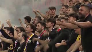 Romanian Fans Chanting 'Kosovo Je Srbija' during Romania - Province of Kosovo game in Bucharest