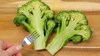 If you have a fork and broccoli, make this healthy dinner! Fast and easy!