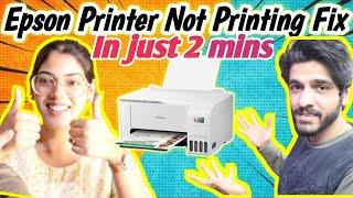 Epson Printer not printing any colors solved in 2 mins ! | epson l3150, L3110,3210, L series