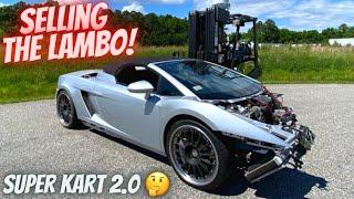 Selling The WRECKED Twin Turbo Lamborghini! | 1250HP Kart Build!?