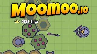 MooMoo.io - Awesome Turret Base Defense! - Turret Update! - Let's Play MooMoo.io Gameplay