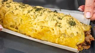 This potato dish is very tasty. You will cook it every day. Simple and delicious dinner!