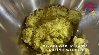 Ginger Garlic Paste Packing Machine 10 to 250mL Paste packing 4 Side seal