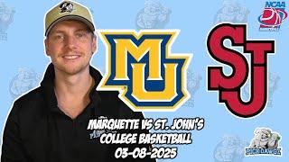 St. John's vs Marquette 3/8/25 Free College Basketball Picks and Predictions | NCAAB Pick