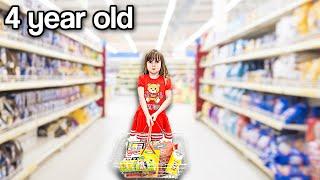 Our 4 YR OLD goes Grocery Shopping  ALONE! | Family Fizz