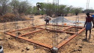 Amazing idea in Do Creative new Method Plinth beem brick laying work-using by sand and cement