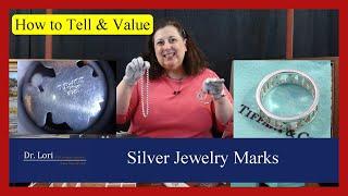 How to Tell and Value Silver Jewelry by its Marks when Thrift Shopping by Dr. Lori