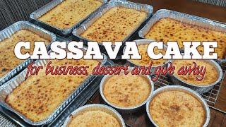 How to make CASSAVA CAKE perfect recipe for Business. Pang Meryenda or Pang Give away.