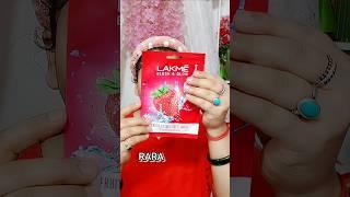 LAKME BLUSH AND GLOW FRUITY LITIOUS SHEETMASK STRAWBERRY BLAST #rara #instantglow #daily #lakme