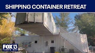 Shipping containers turned into Florida hideaway retreat