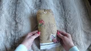 Vintage Junk Journal Tag Bag Tags Kit - Sold - Thank you !!