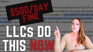 LLCs will be Fined $500 Per Day Unless You File a BOI Report - BOI Step By Step Tutorial