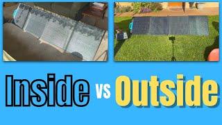 Indoor vs Outdoor Solar Panel Test with the Bluetti PV200