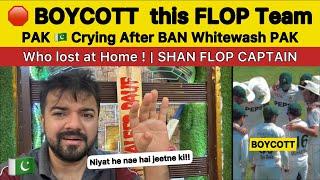 BOYCOTT This FLOP PAK TEAM  PAK  crying After BAN Whitewashed PAK at Home PAK vs BAN 2nd Test