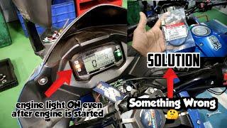 Problem faced in suzuki gixxer SF FI | Engine Light Warning | Solution