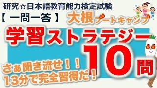 【一問一答・学習ストラテジー】日本語教育能力検定試験まとめ